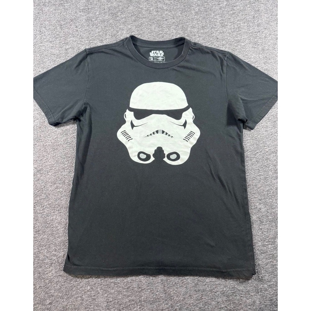 Star Wars Stormtrooper Graphic T-Shirt Kids Boys Medium Black Short Sleeve Tee